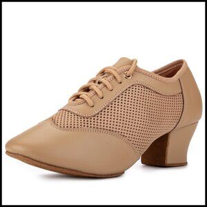 Practice Dance Shoes Lace-up Ballroom Modern Salsa Professional Performance